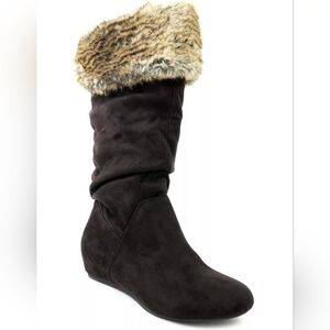 Report Enfield Boots New Brien Faux suede with faux fur